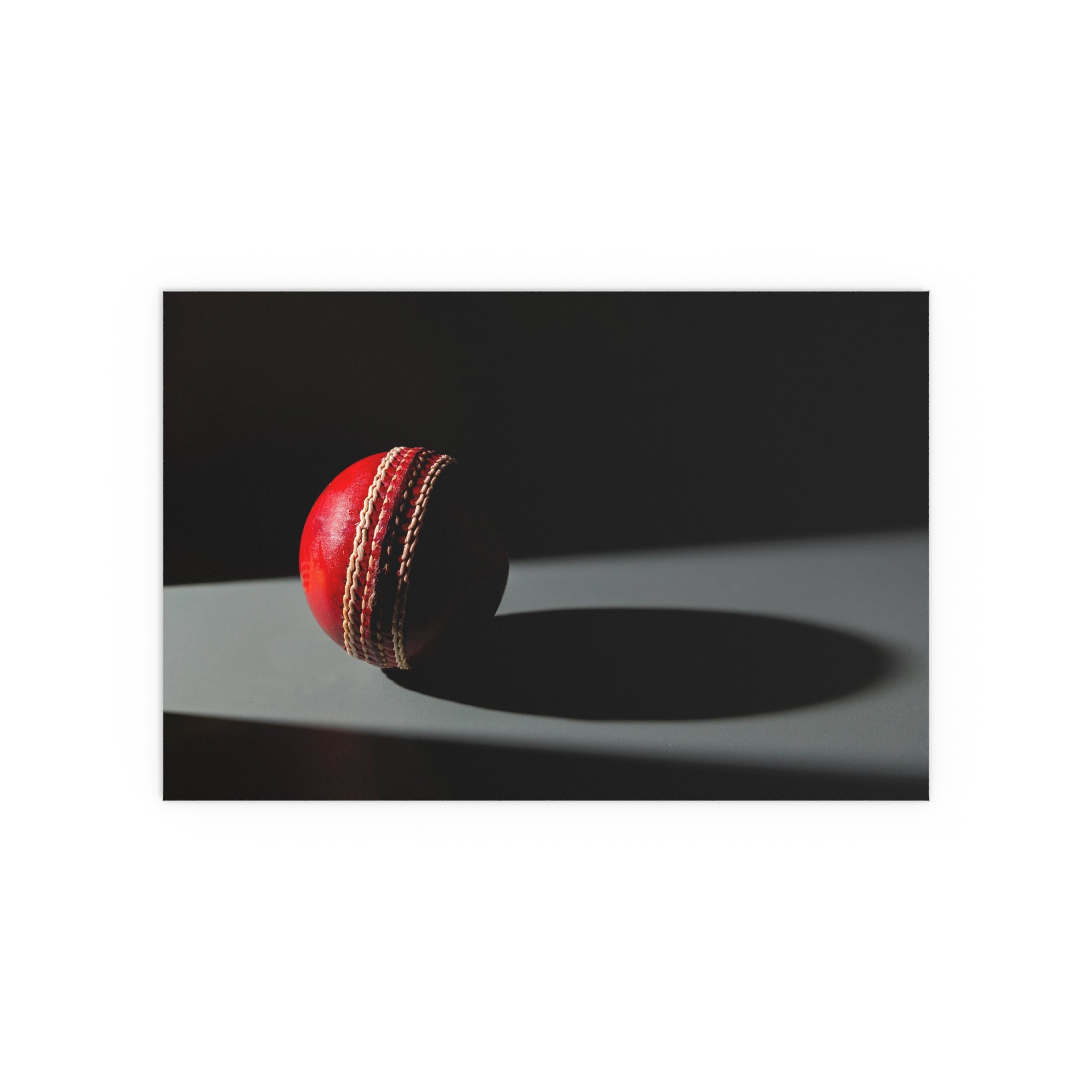 Cricket Ball Shadow Silk Poster