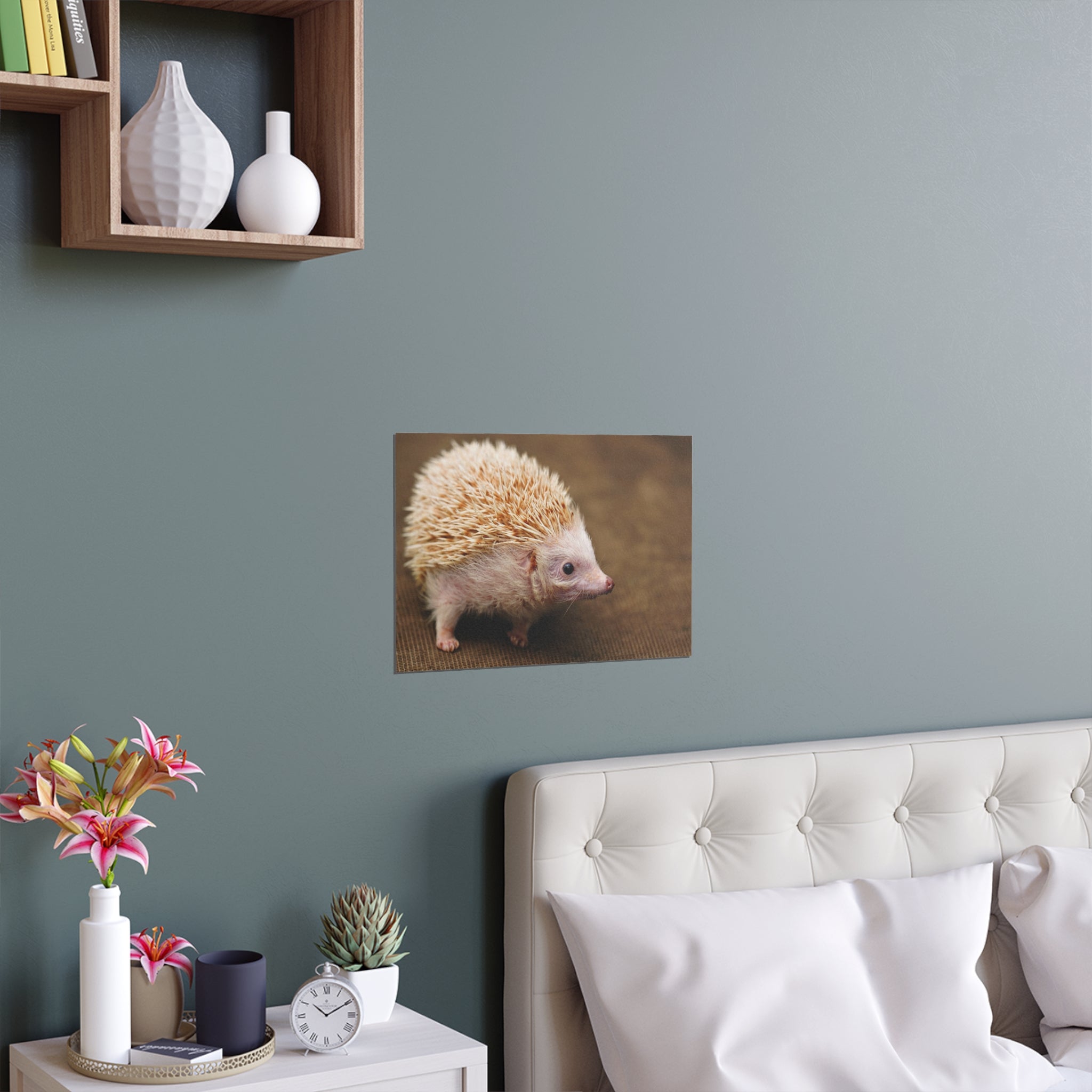 Albino Hedgehog Poster | Silk Poster