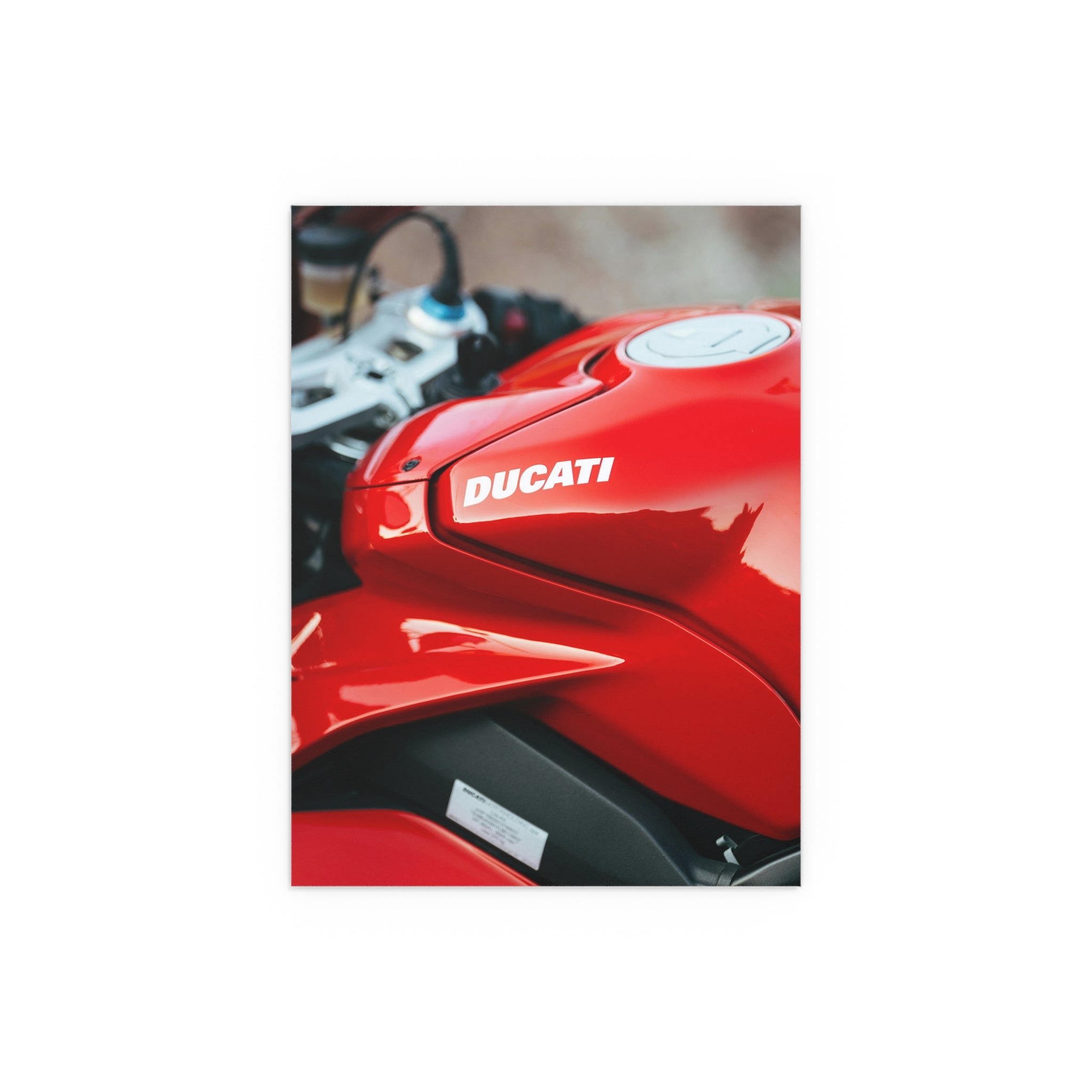 Red Ducati Motorcycle Tank Poster | Poster