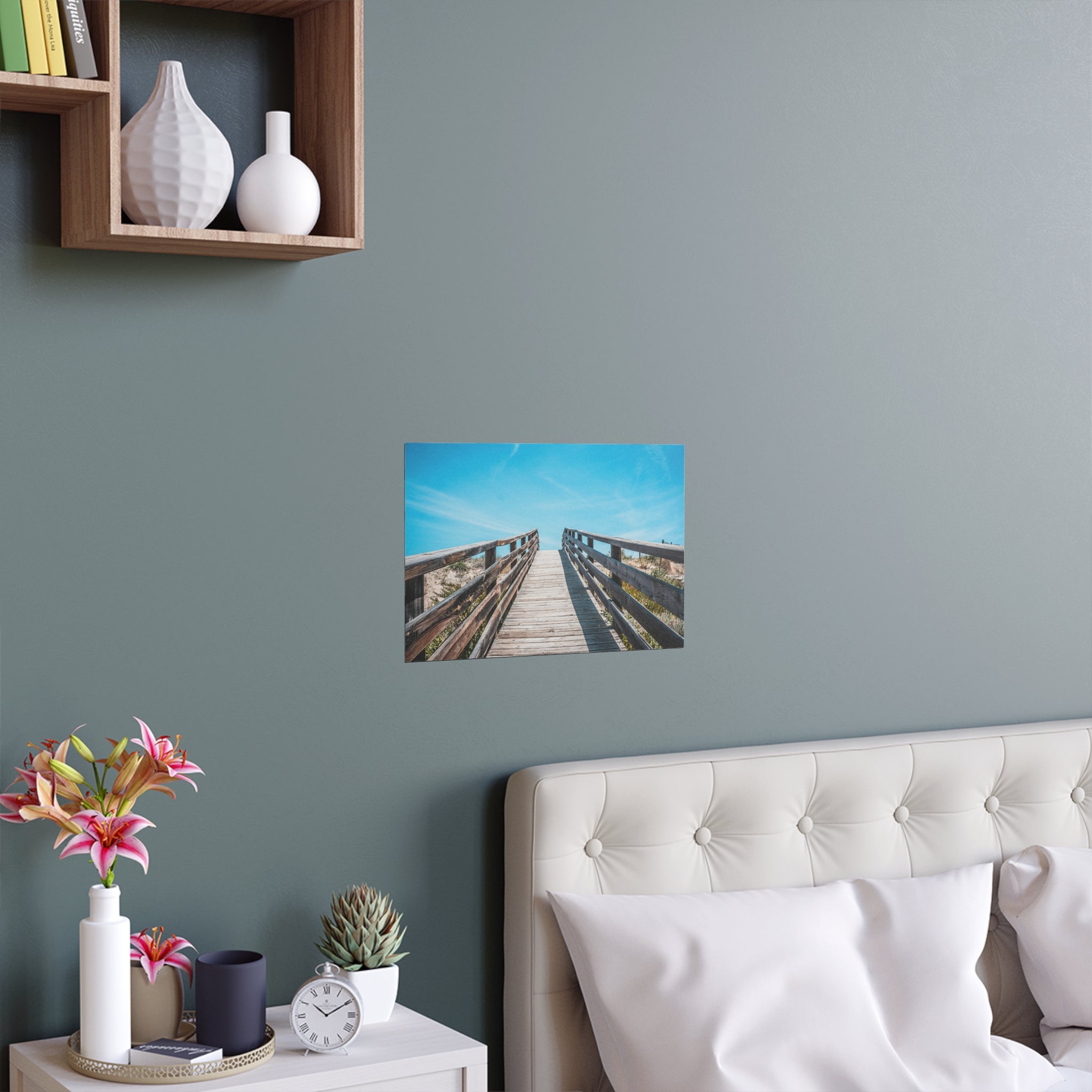 Boardwalk Beach Path Poster | Silk Wall Art