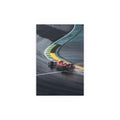 Red Race Car on Wet Track Silk Poster | Racing Wall Art