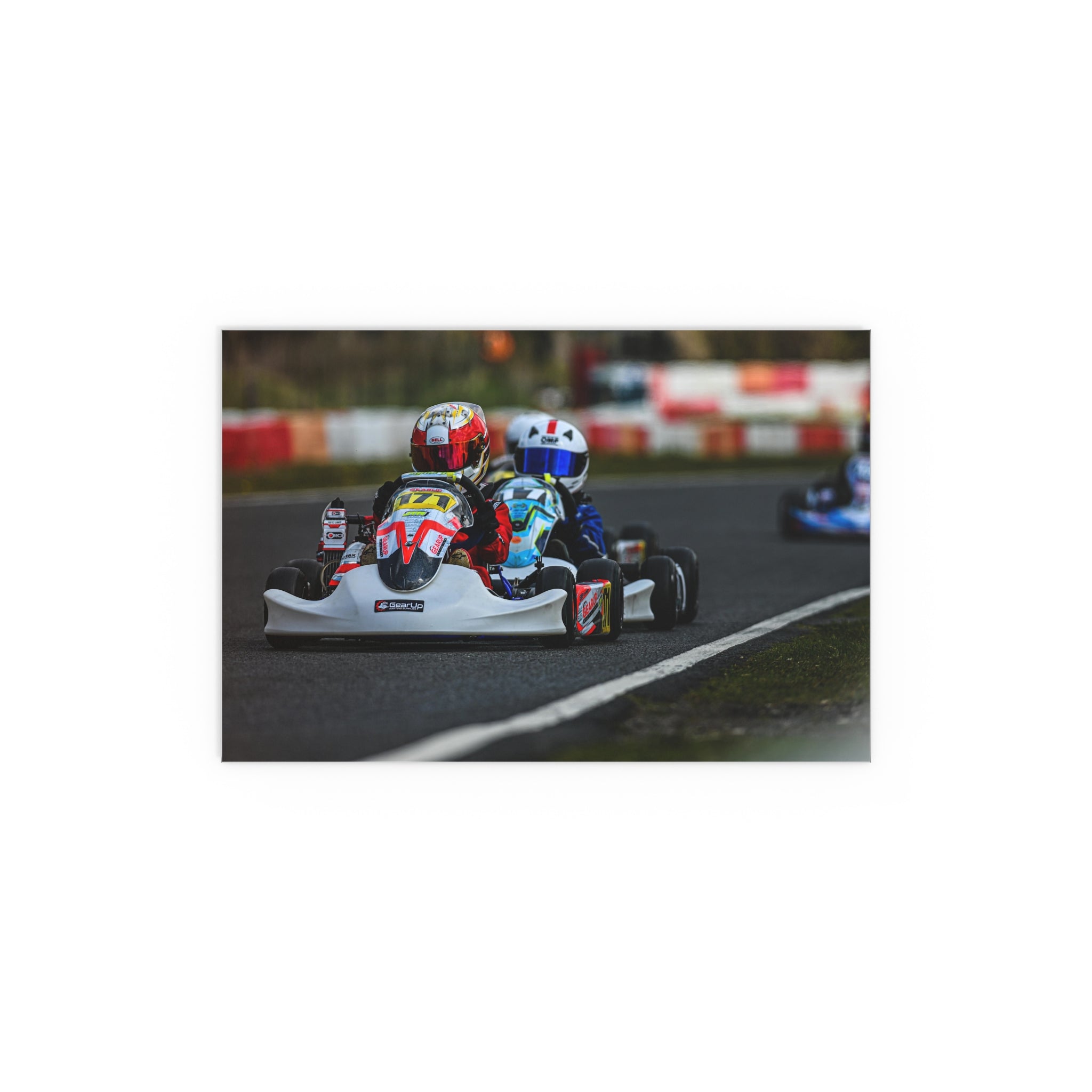 Kart Racing Silk Poster | Go-Kart Track Wall Art, Motorsport Print