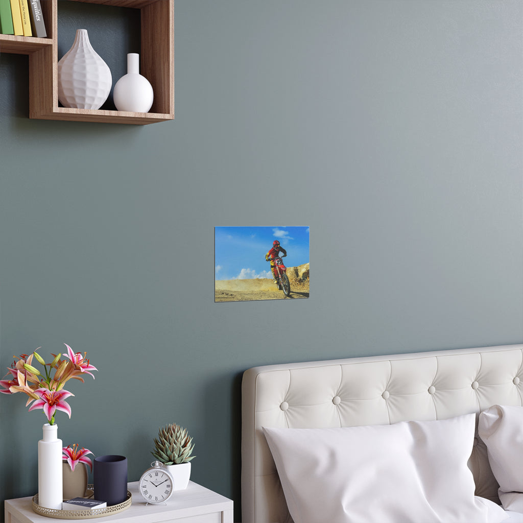 Dirt Bike Motocross Rider Silk Poster