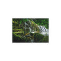 Mossy Waterfall Silk Poster | Indoor Outdoor Wall Art