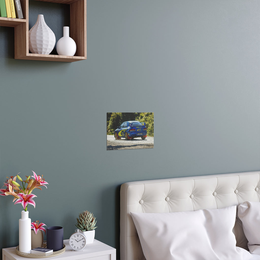 Blue Rally Subaru Poster | Silk Poster