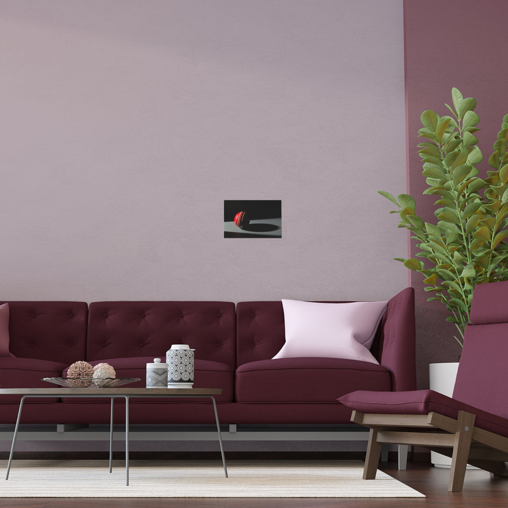 Cricket Ball Shadow Silk Poster