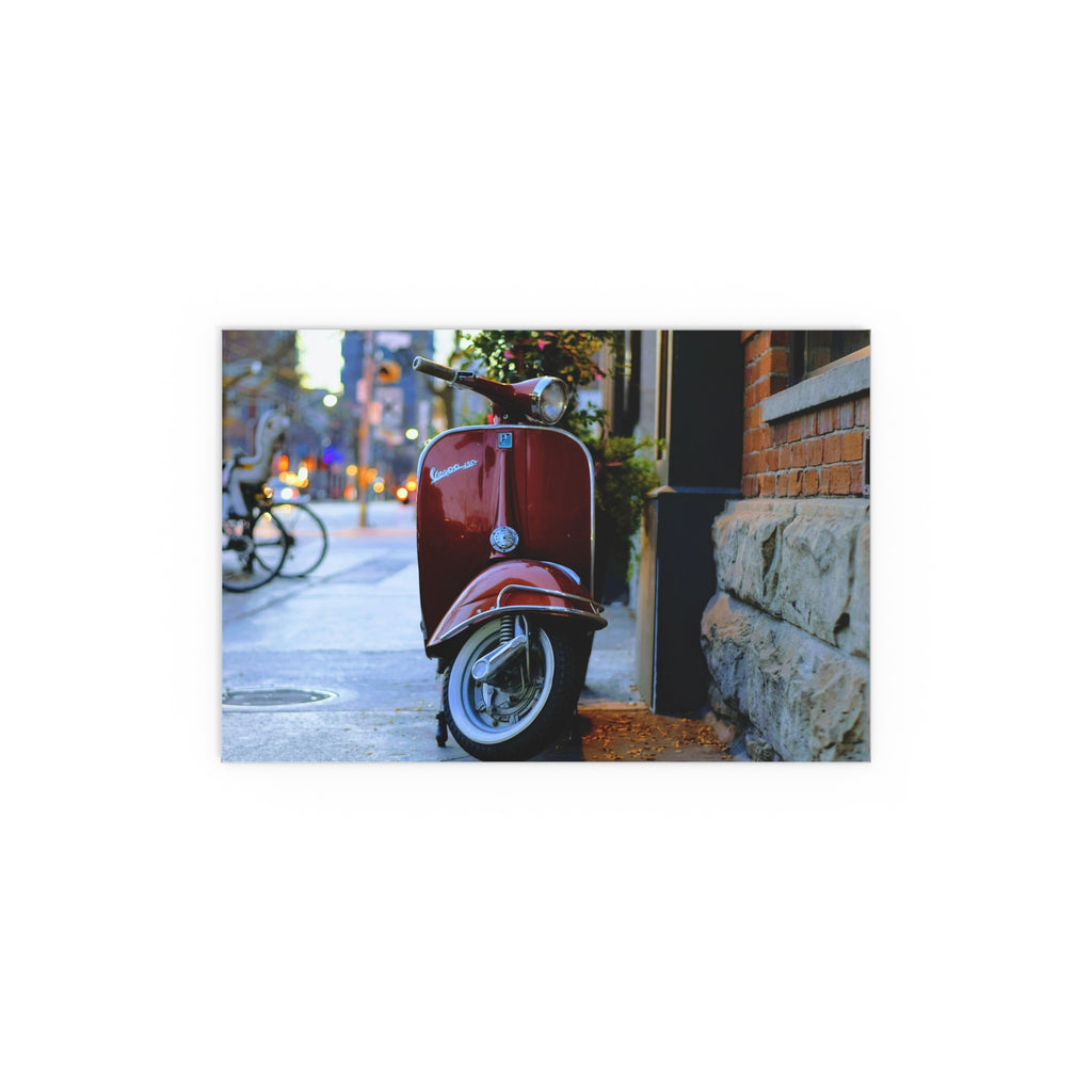 Red Vespa Scooter Poster silk print | Poster