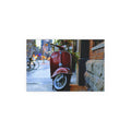 Red Vespa Scooter Poster silk print | Poster