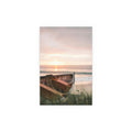 Sunset Rowboat Beach Poster | Silk Wall Art