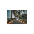 Palm Tree Road Scooter Ride poster | Silk Poster