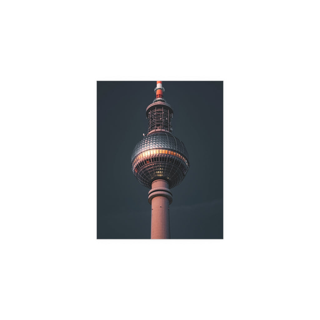 Berlin TV Tower poster Silk Poster