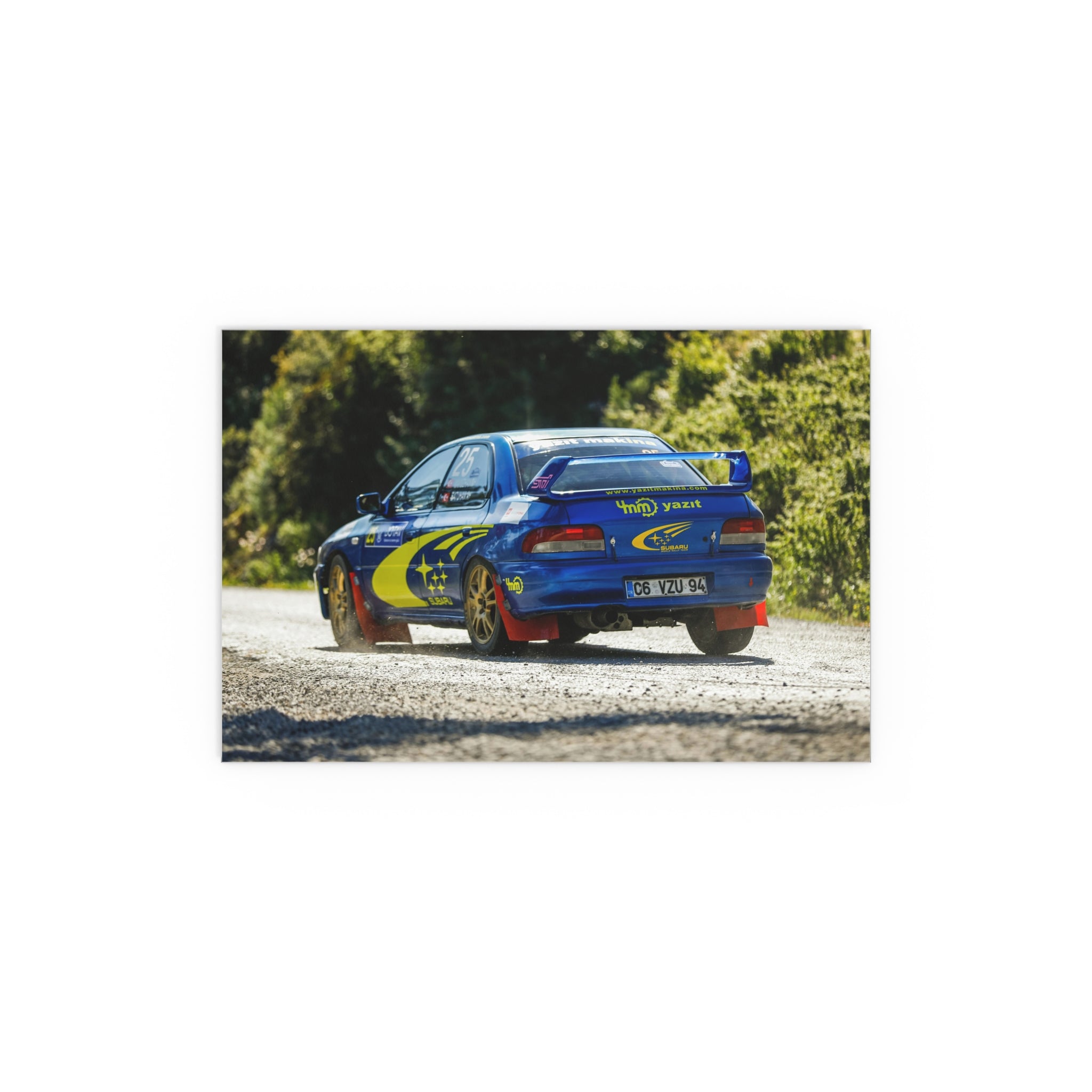 Blue Rally Subaru Poster | Silk Poster