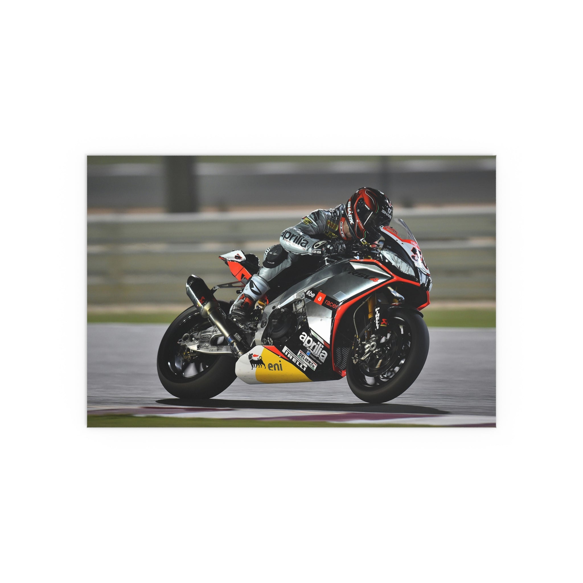 Sport Motorcycle Racing poster | Track Bike Silk Print