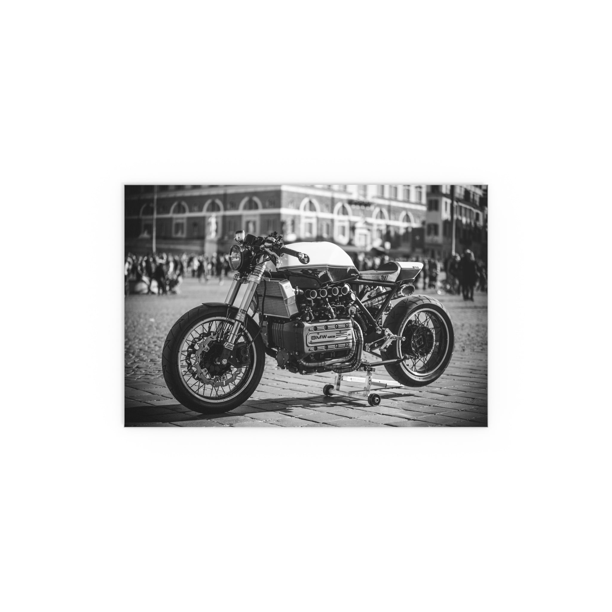 Vintage Cafe Racer Motorcycle Poster | Silk Print