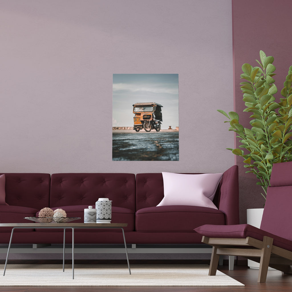 Rustic Tuk Tuk Photo Poster | Silk Poster