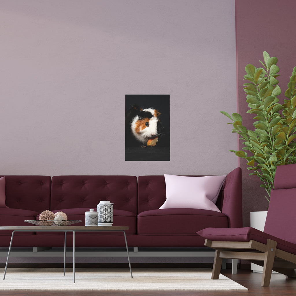 Guinea Pig Portrait Poster