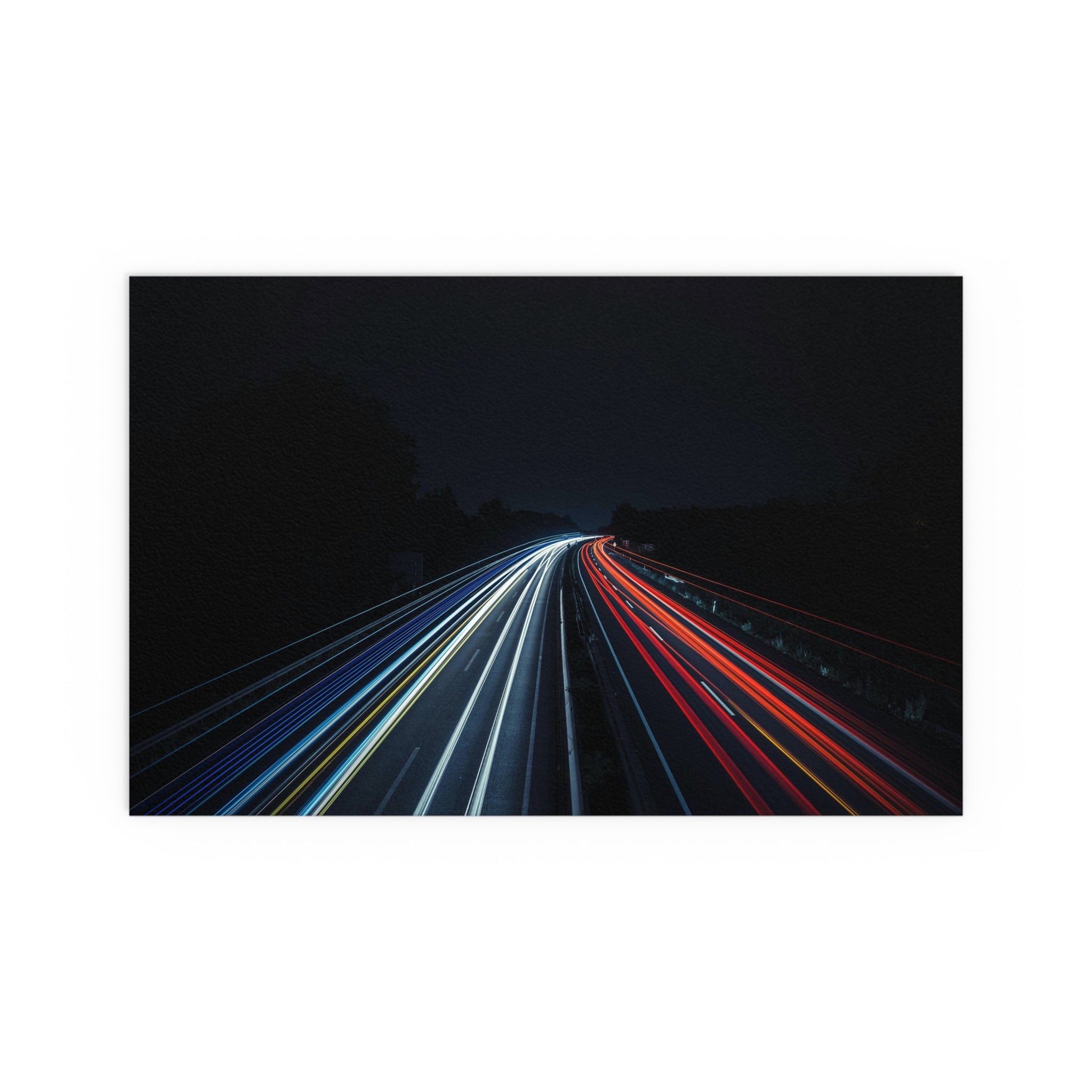 Light Trail Highway Poster | Silk Print