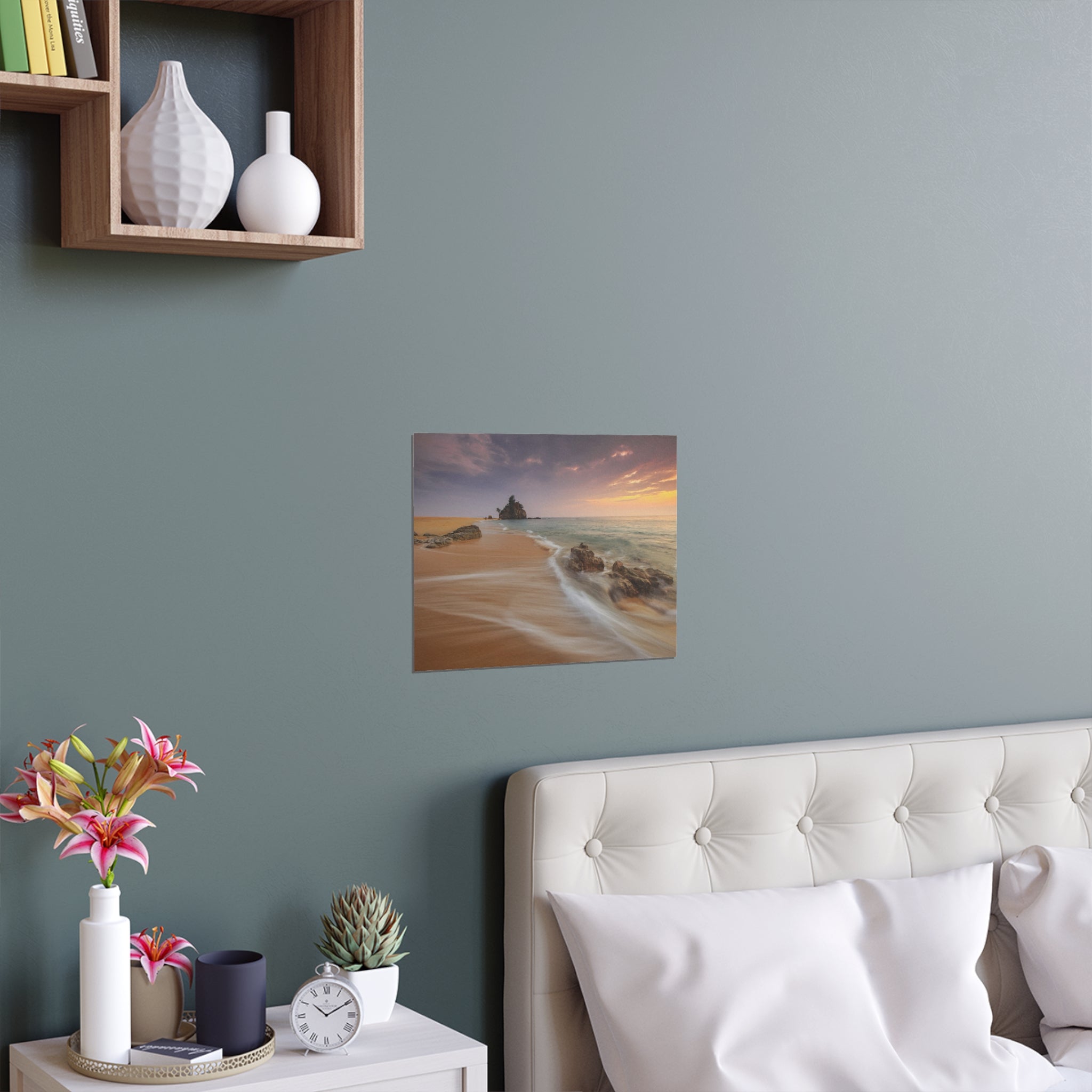 Sunset Beach Landscape Poster | Silk Print