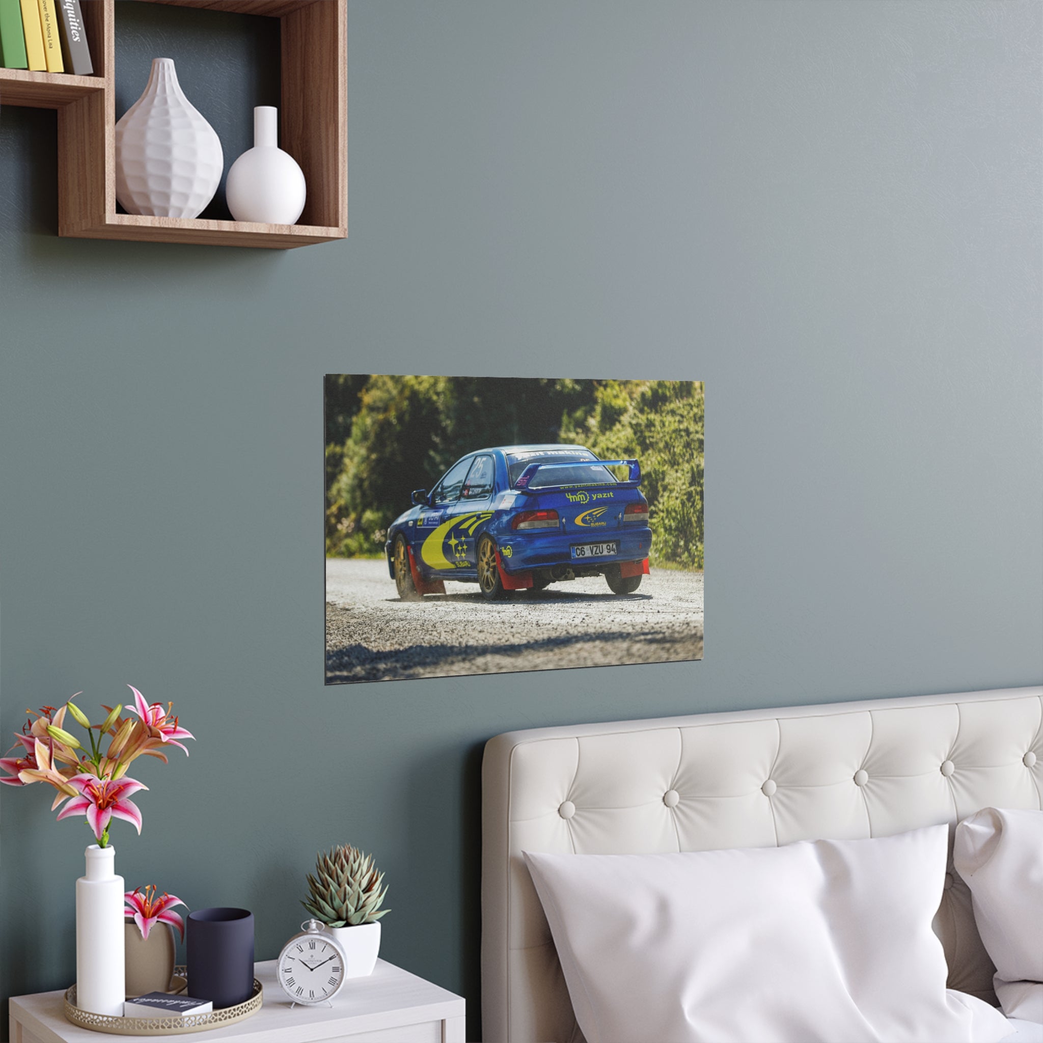Blue Rally Subaru Poster | Silk Poster