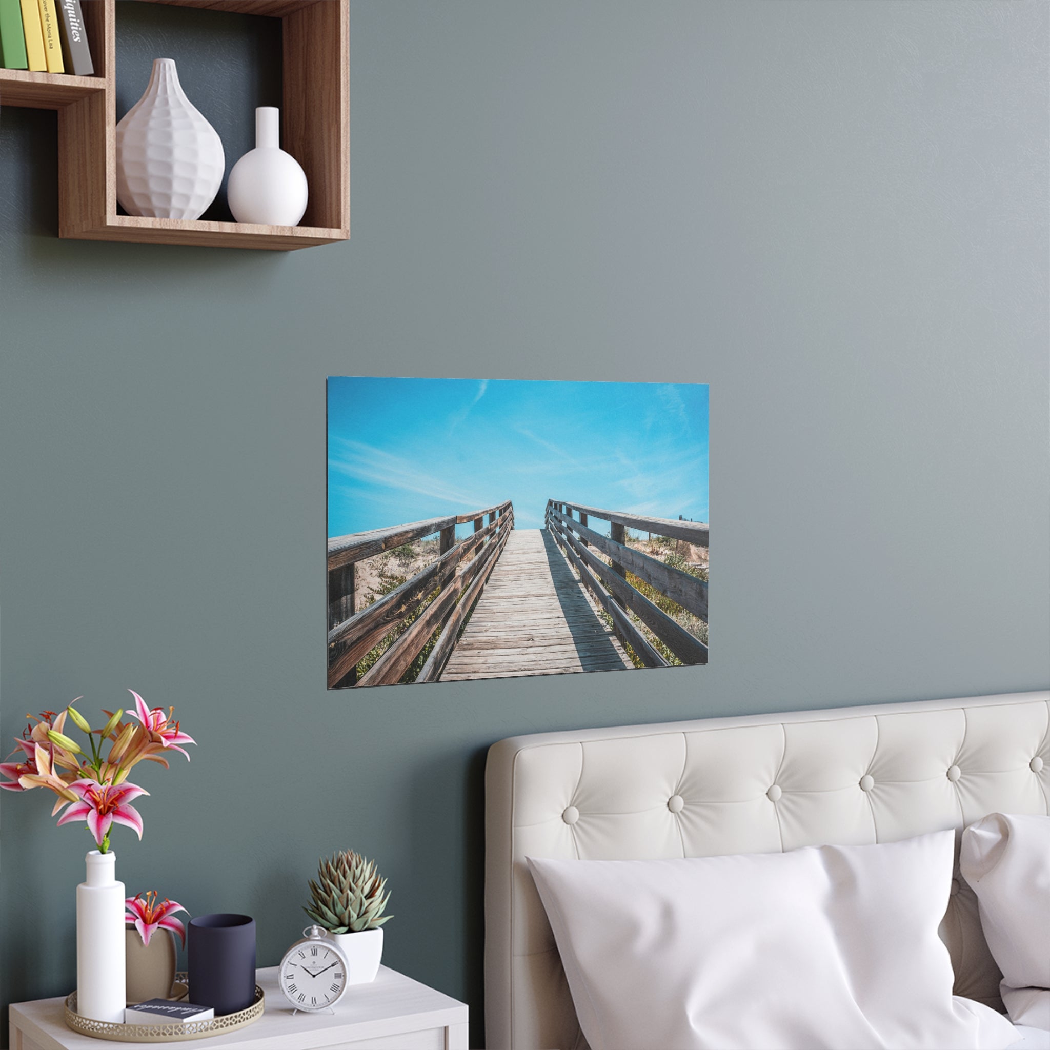 Boardwalk Beach Path Poster | Silk Wall Art