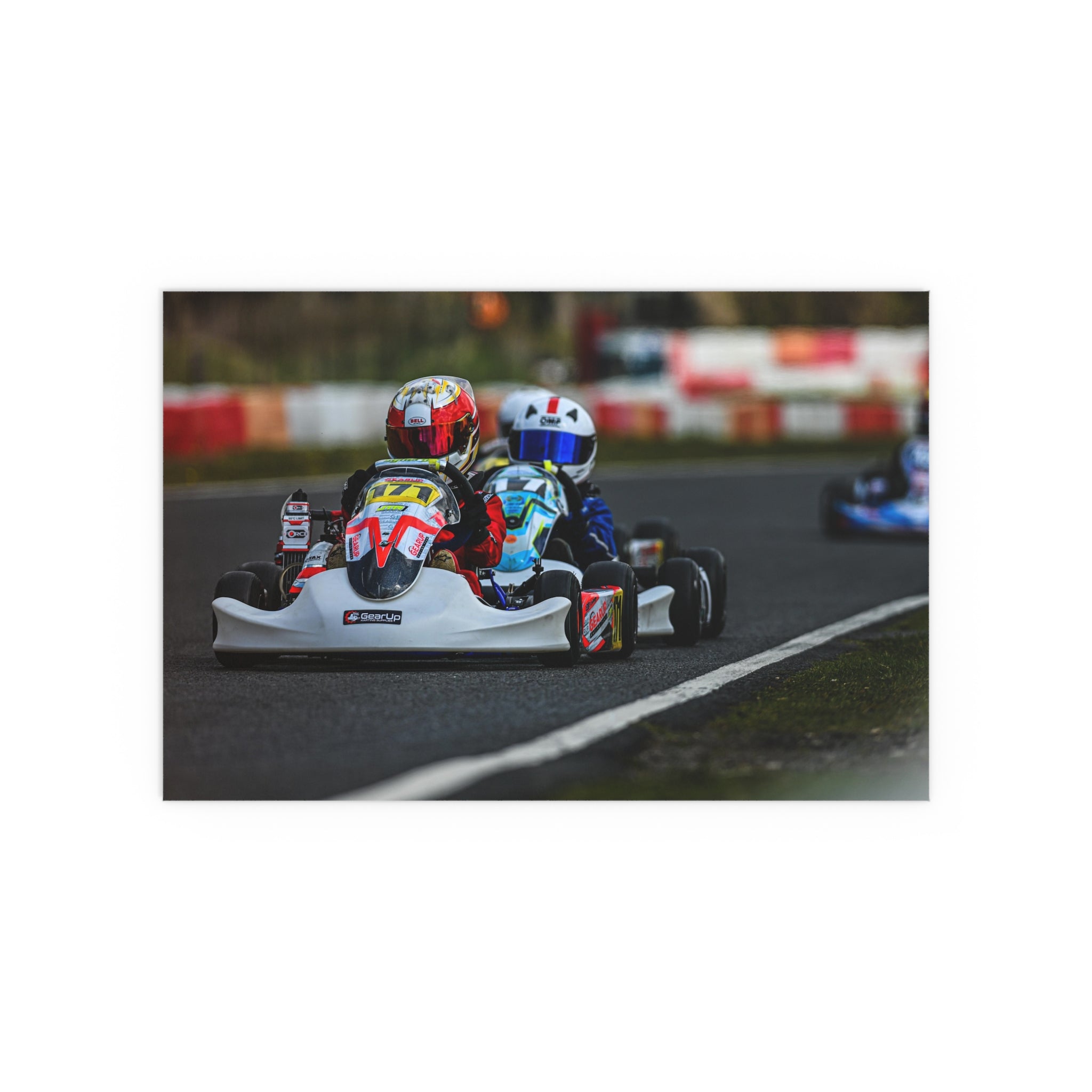 Kart Racing Silk Poster | Go-Kart Track Wall Art, Motorsport Print