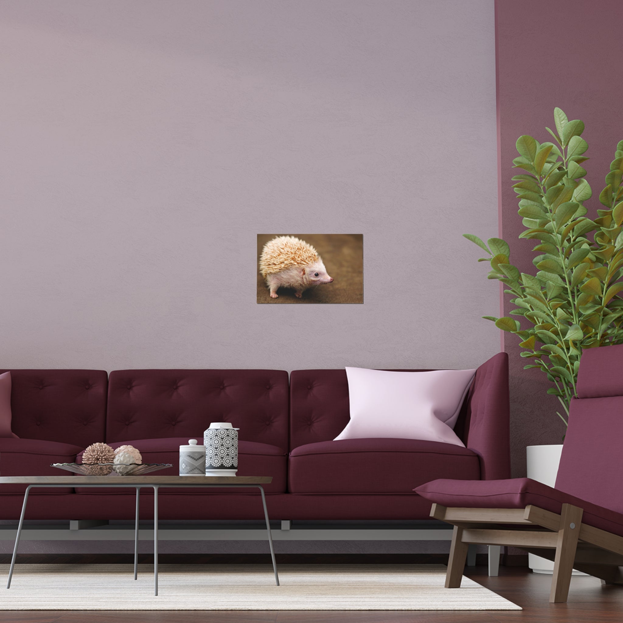 Albino Hedgehog Poster | Silk Poster