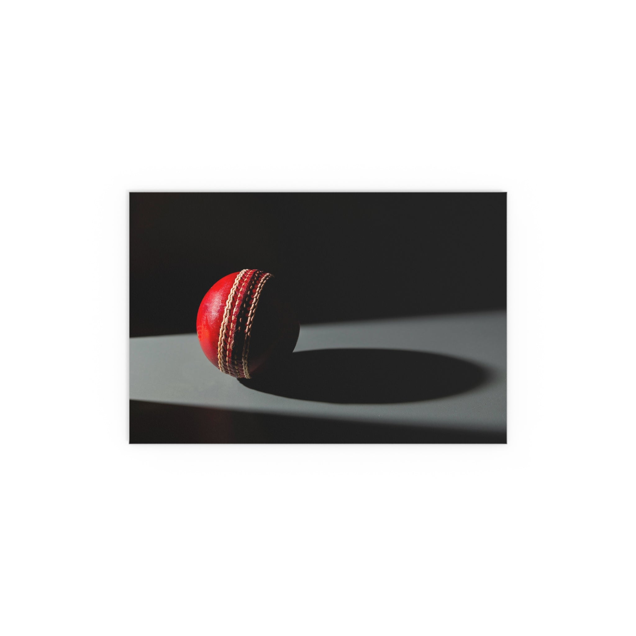 Cricket Ball Shadow Silk Poster