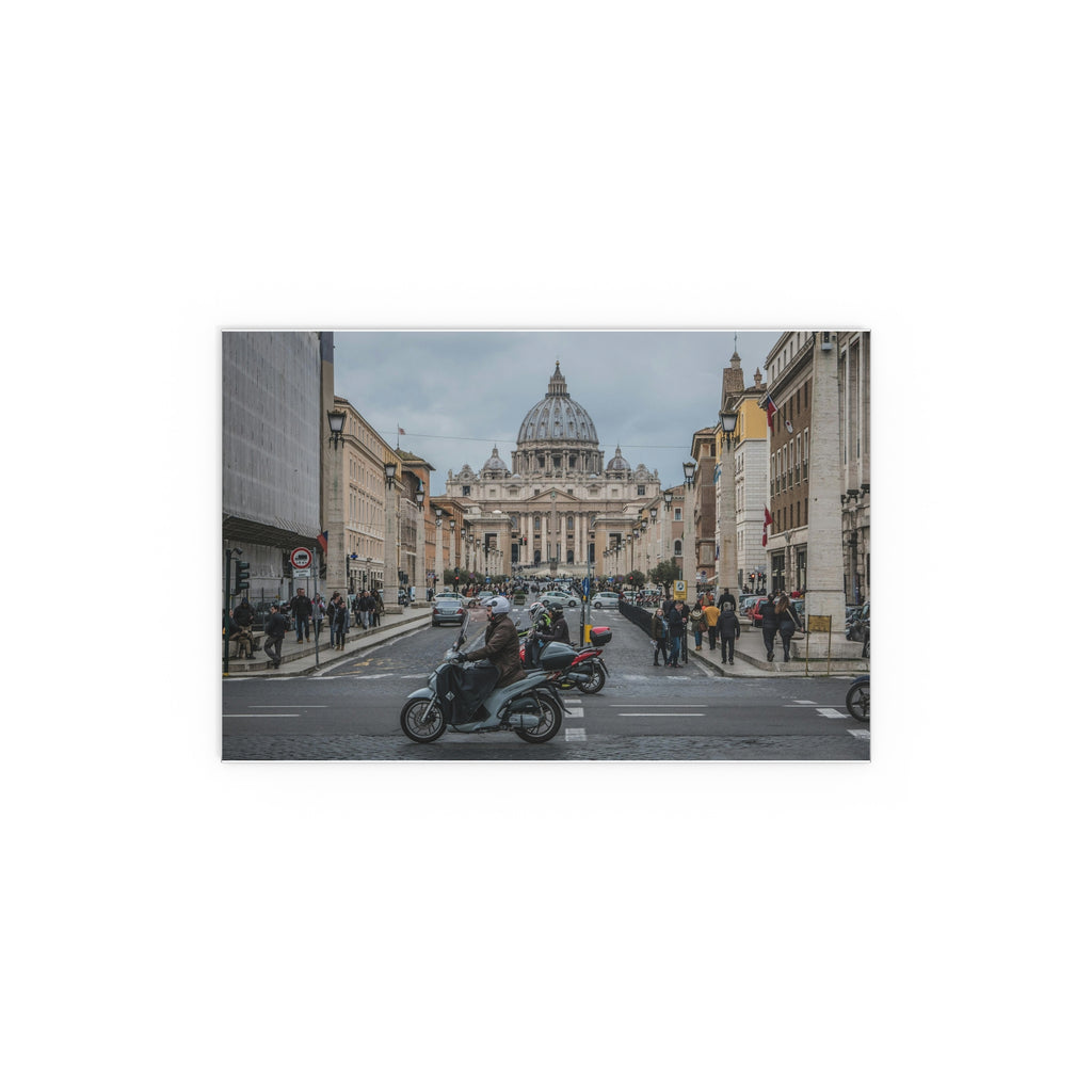 St. Peter's Basilica Street Scene Poster