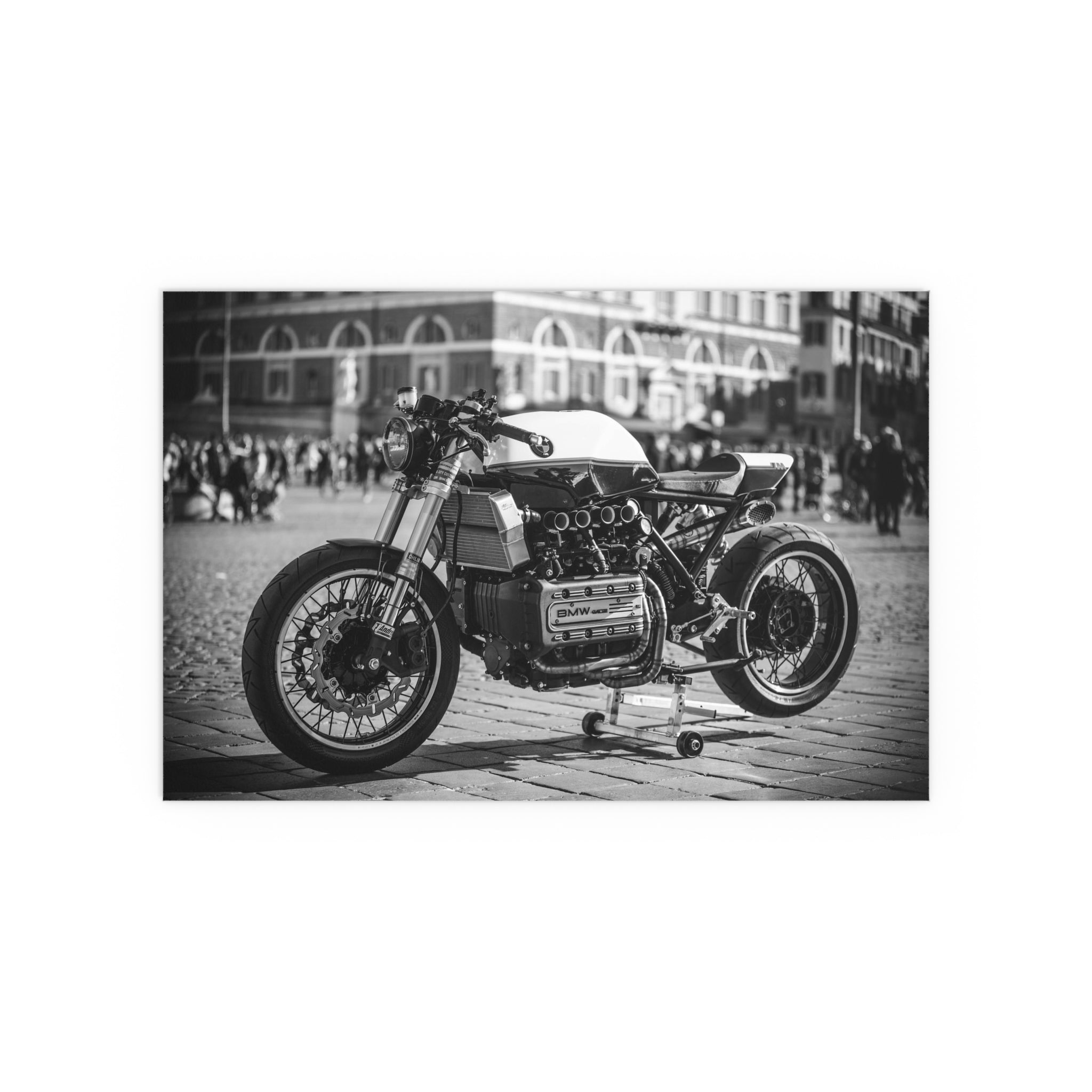 Vintage Cafe Racer Motorcycle Poster | Silk Print
