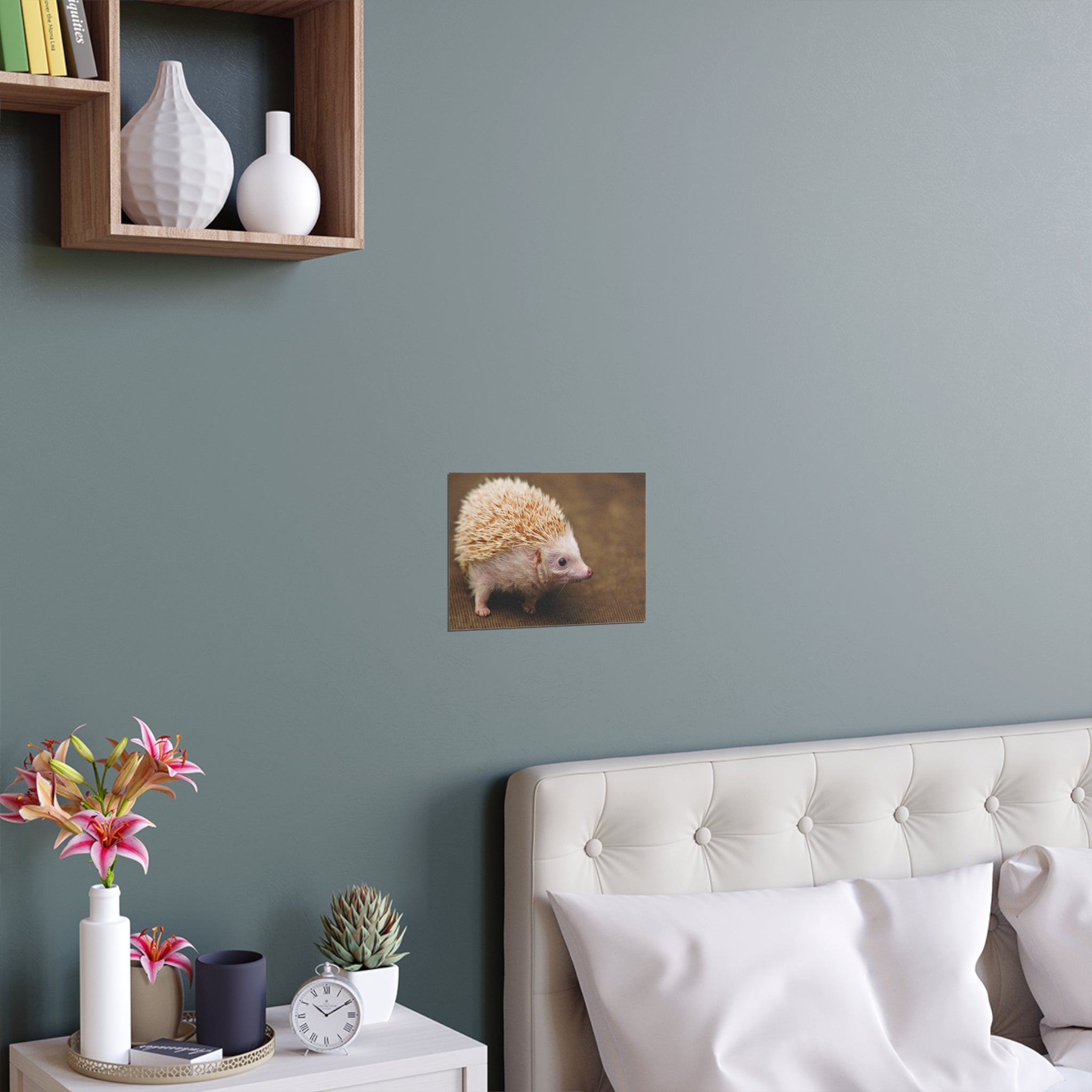 Albino Hedgehog Poster | Silk Poster